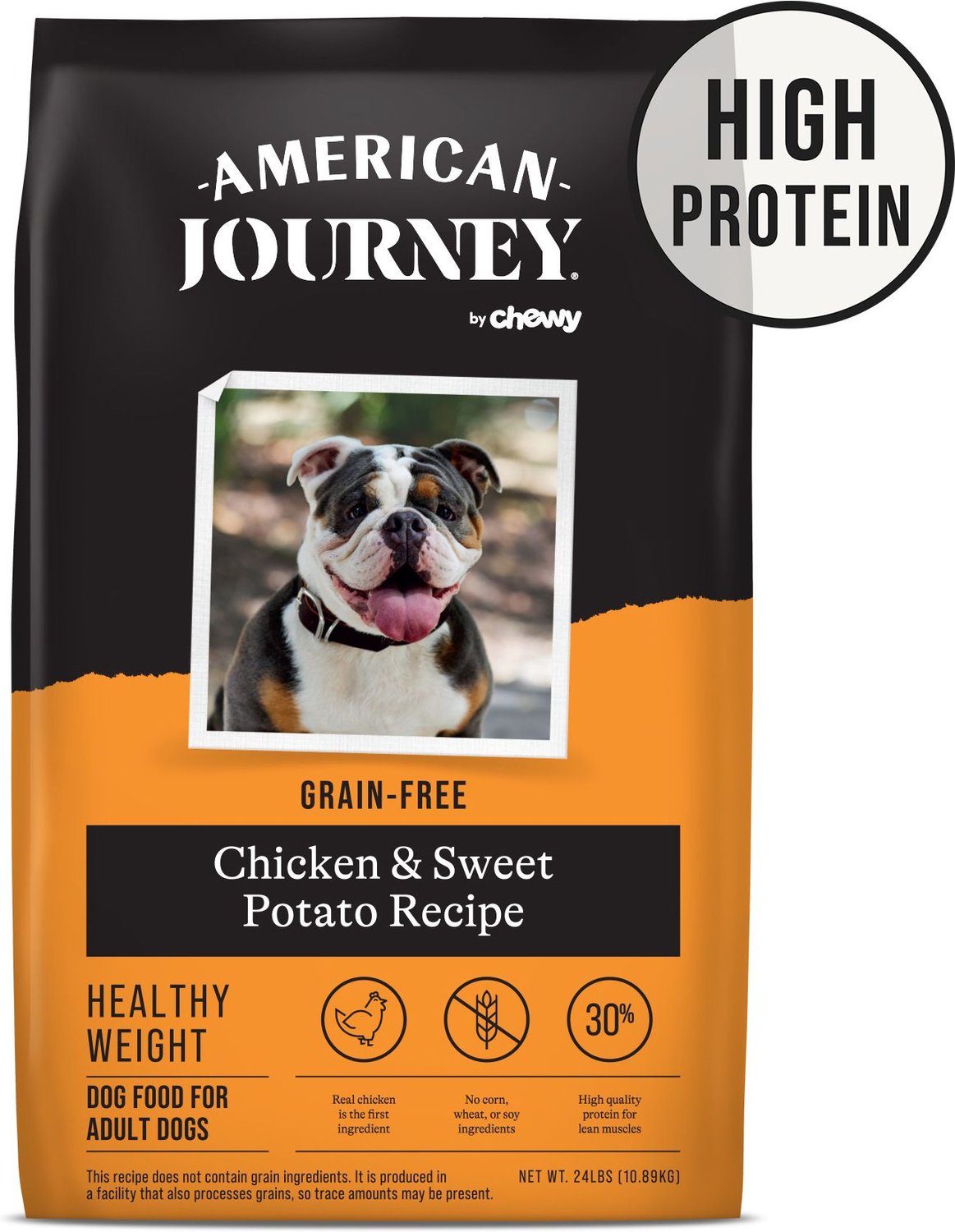 American Journey Healthy Weight Chicken & Sweet Potato Recipe Grain-Free Dry Dog Food, 24-lb bag