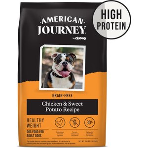 American Journey Healthy Weight Chicken & Sweet Potato Recipe Grain-Free Dry Dog Food, 24-lb bag