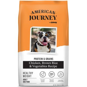 American Journey Active Life Formula Healthy Weight Chicken, Brown Rice & Vegetables Recipe Dry Dog Food, 28-lb bag