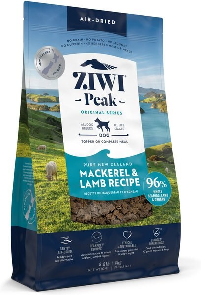 Ziwi Peak Mackerel & Lamb Grain-Free Air-Dried Dog Food, 8.8-lb slide 1 of 8
