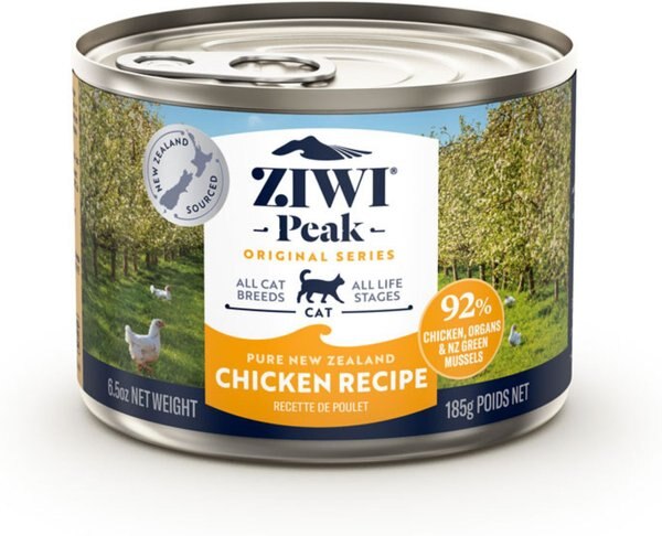 Ziwi Peak Chicken Recipe Canned Cat Food, 6.5-oz, case of 12 slide 1 of 6
