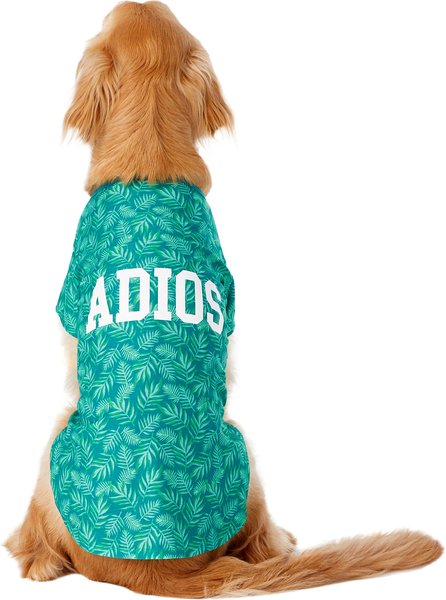 Pup Crew "Adios" Palm Print Dog & Cat T-Shirt, XX-Large slide 1 of 7