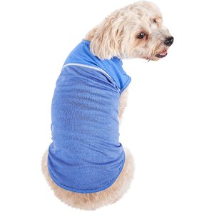 Pet Life Quick-Dry Stretch Active Dog T-Shirt, Blue, X-Small