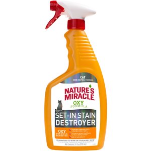 Nature's MiracleCat Oxy Formula Set-In Stain Destroyer & Odor Remover Spray, 24-oz bottle