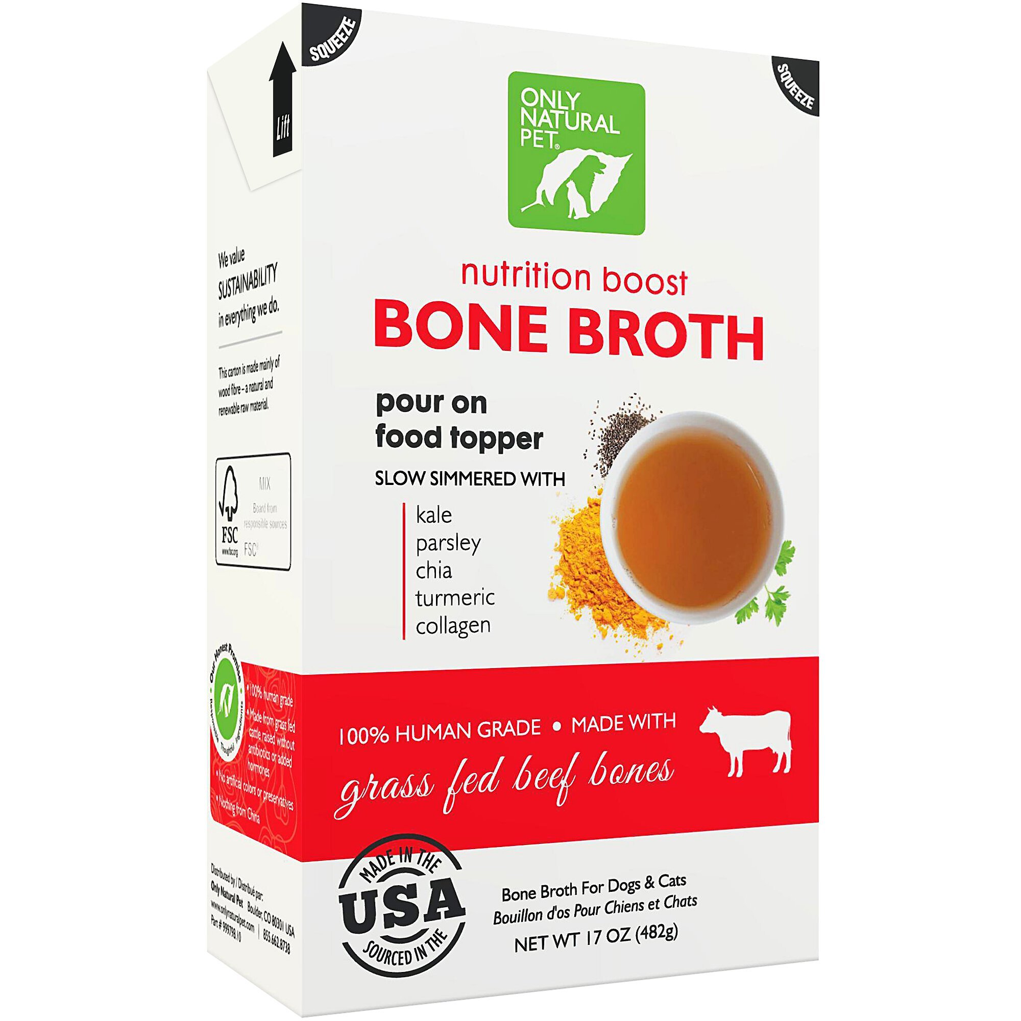 Only natural pet bone broth best sale