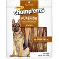 RUFFIN' IT Chomp'ems Slow Roasted Bacon Flavor Purehide Sticks Dog Treats, 12-oz bag