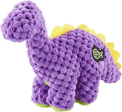 GoDog Dinos Chew Guard Bruto Squeaky Plush Dog Toy, Tiny