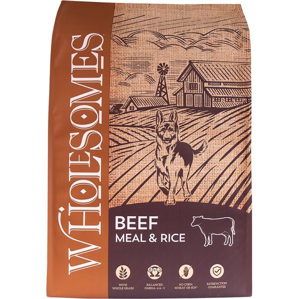 WHOLESOMES with Lamb Meal Rice Formula Dry Dog Food 40