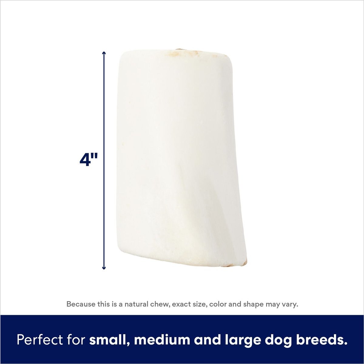 BONES & CHEWS Made in USA Peanut Butter Flavored Filled Bone Dog Treats