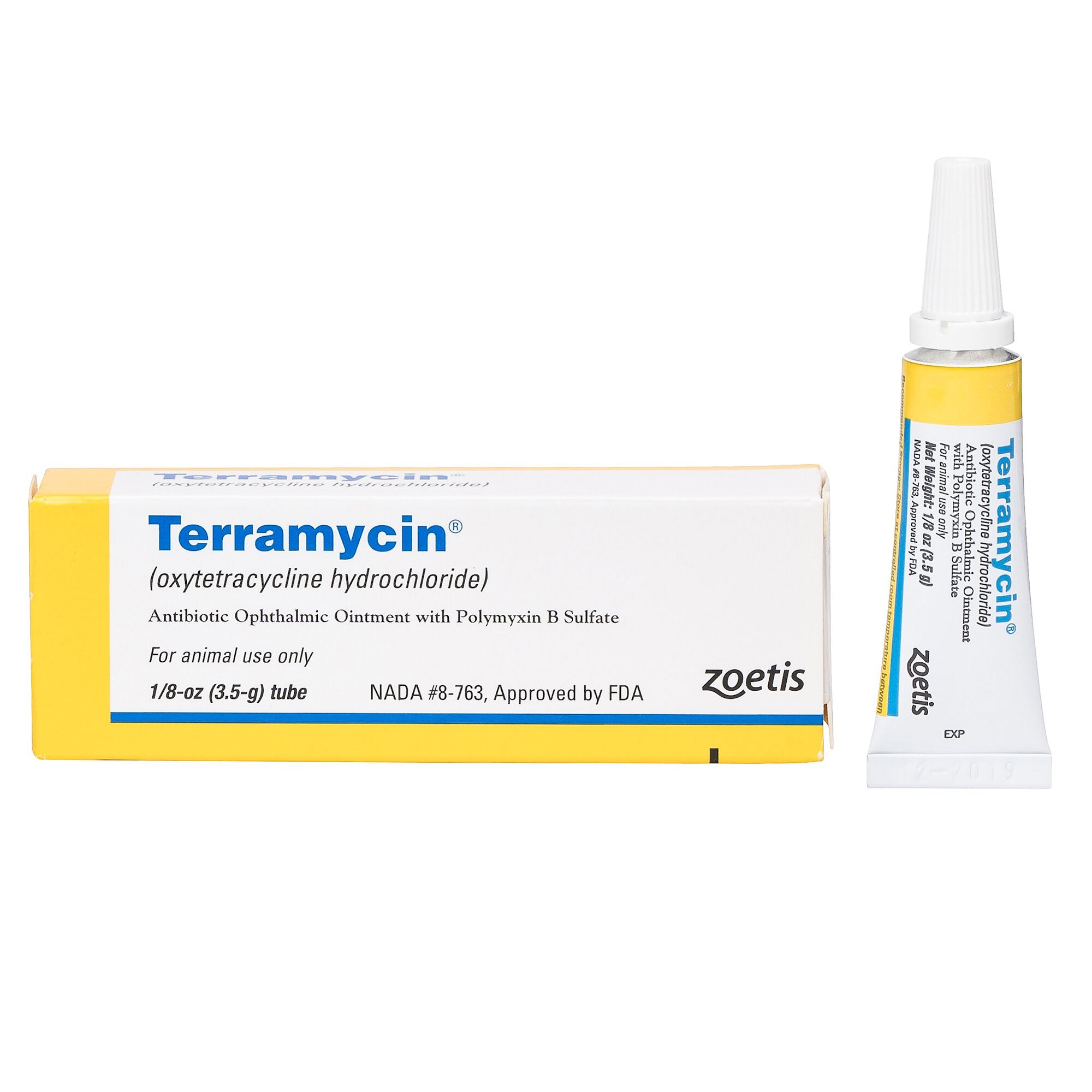 TERRAMYCIN Ophthalmic Ointment for Dogs, Cats & Horses, 3.5-g Customer ...