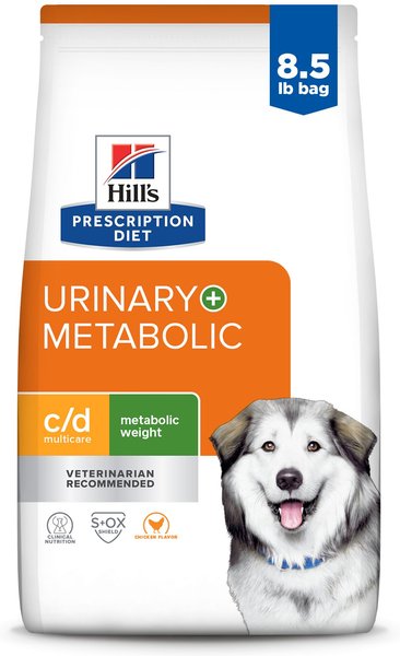 HILL S PRESCRIPTION DIET c d Multicare Metabolic Urinary Weight Care Chicken Flavor Dry Dog Food 8.5 lb bag Chewy