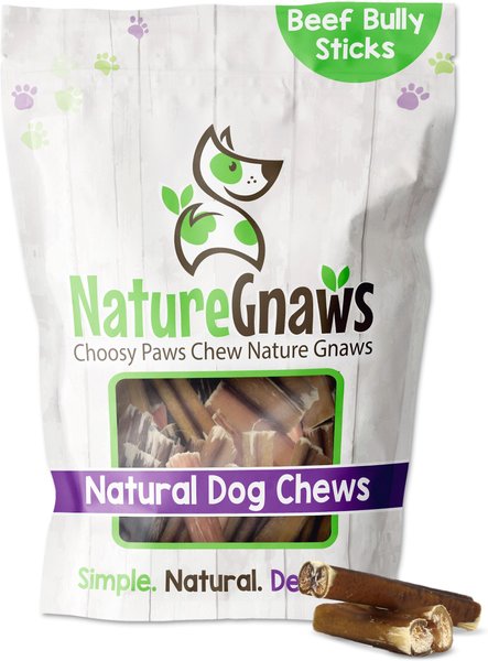 Nature Gnaws Bully Stick Bites 2 - 3" Dog Treats, 30 count slide 1 of 9