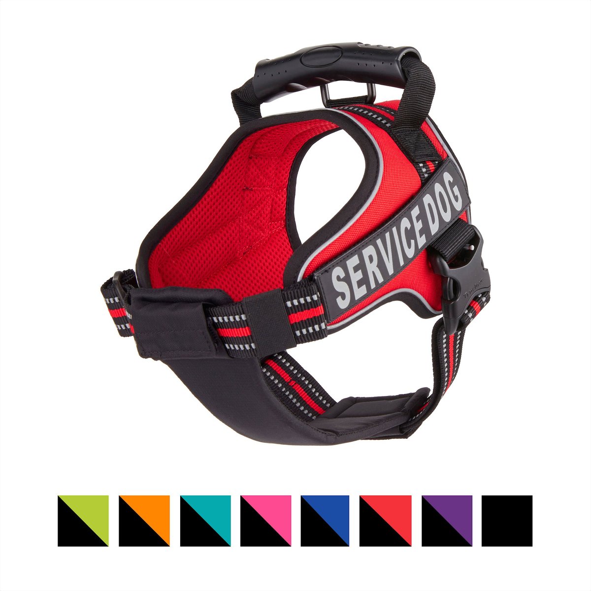 Chai's Choice Service Dog Harness, Red, Medium: 23 To 30-in Chest 