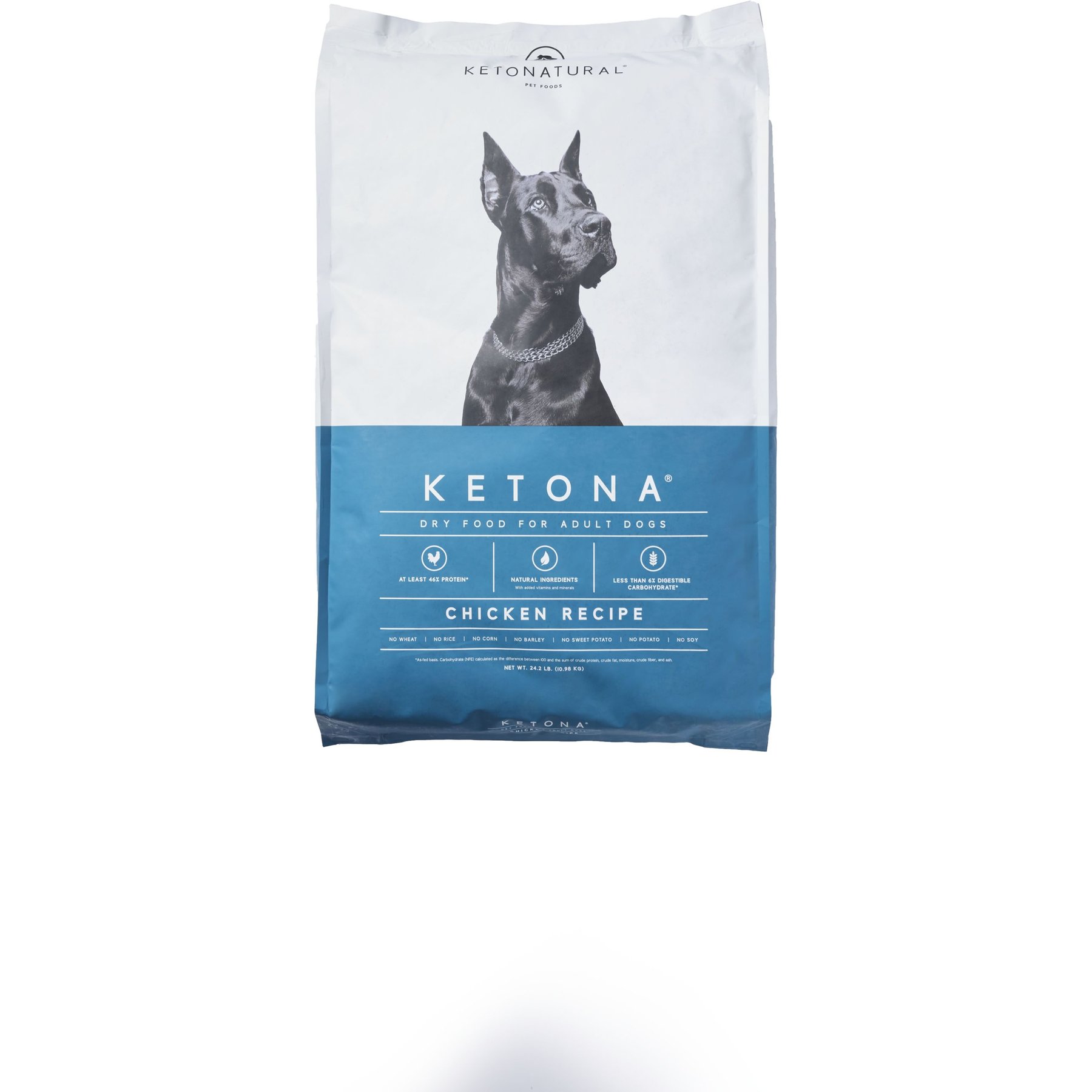 KETONATURAL Ketona Chicken Recipe Adult Dry Dog Food 24.2