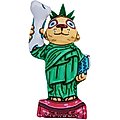 Fat Cat Statue Of Libarky Squeaky Dog Toy