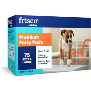 Frisco Extra Large Dog Training & Potty Pads, 28 x 34-in, Unscented, 75 count