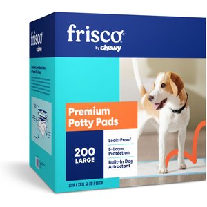 Frisco Dog Training & Potty Pads, 22 x 23-in, Unscented, 200 count
