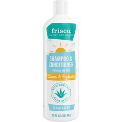 Frisco 2-in-1 Dog & Cat Shampoo & Conditioner, Clean Scent, 20-oz bottle