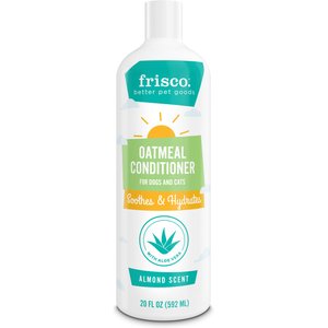 Frisco Oatmeal Dog & Cat Conditioner, Almond Scent, 20-oz bottle