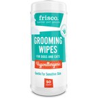 Frisco Hypoallergenic Waterless Grooming Wipes with Aloe for Dogs & Cats, Unscented, 50 count