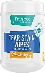 Frisco Moisturizing Tear Stain Wipes with Aloe for Dogs & Cats, 60 count