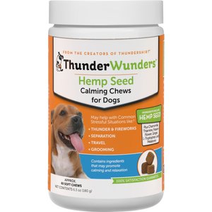 ThunderWunders Hemp Calming Dog Chews, 60 Count