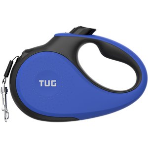 TUG Nylon Tape Retractable Dog Leash, Blue, Medium: 16-ft long