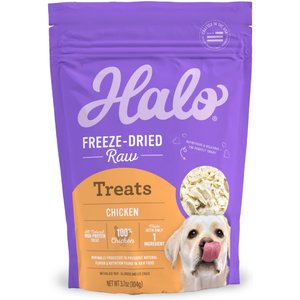 Halo 100% Chicken Breast Freeze-Dried Dog Treats, 3.7-oz jar