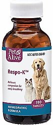 PetAlive Respo-K Homeopathic Medicine for Respiratory Infections for Dogs, 180 count