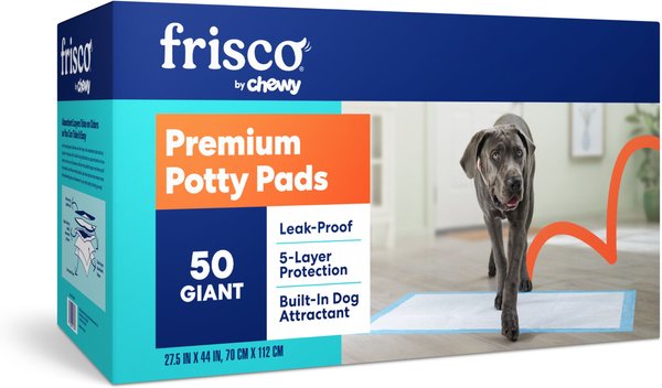 Frisco Giant Dog Training & Potty Pads, 27.5 x 44-in, Unscented, 50 count slide 1 of 9