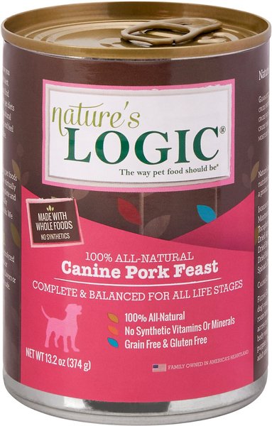 NATURE S LOGIC Canine Pork Feast All Life Stages Grain Free Canned