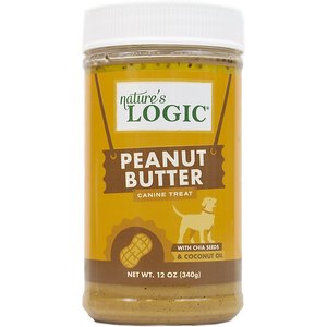 Nature's Logic Canine Peanut Butter Spread Dog Treat, 12-oz jar