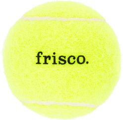 Frisco Fetch Squeaking Tennis Ball Dog Toy, Medium, 10 count