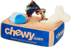 Frisco Chewy Box Hide & Seek Puzzle Plush Squeaky Dog Toy