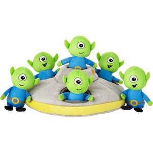 Frisco Hide and Seek Plush Flying Saucer Puzzle Dog Toy