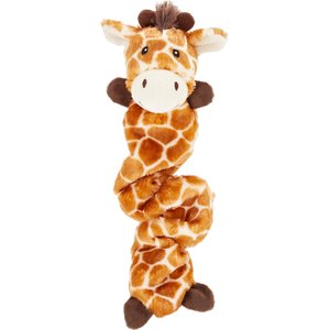Frisco Giraffe Bungee Plush Squeaky Dog Toy, Small/Medium
