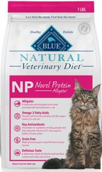 Blue Buffalo Natural Veterinary Diet NP Novel Protein Alligator Grain-Free Dry Cat Food, 7-lb bag