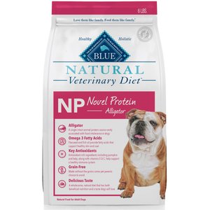 Blue Buffalo Natural Veterinary Diet NP Novel Protein Alligator Grain-Free Dry Dog Food, 6-lb bag