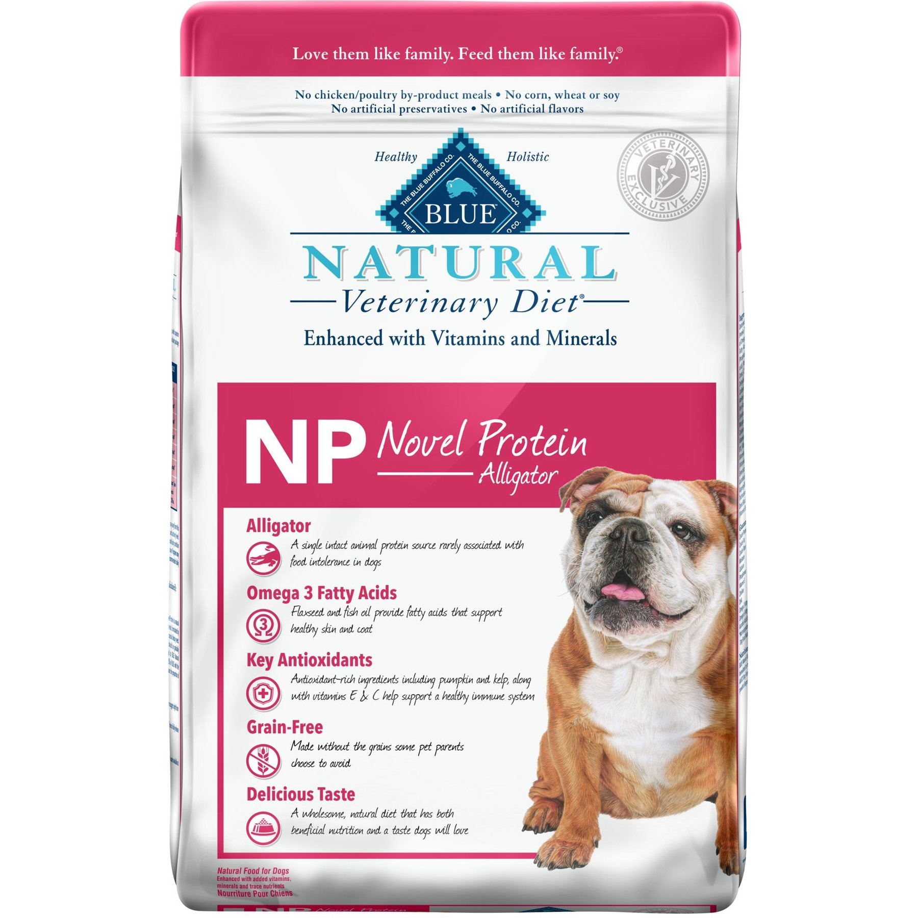 BLUE BUFFALO NATURAL VETERINARY DIET NP Novel Protein Alligator