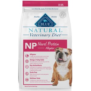 22-lb bag NP Novel Protein Alligator Grain-Free Dry Dog Food Blue Buffalo Natural Veterinary Diet