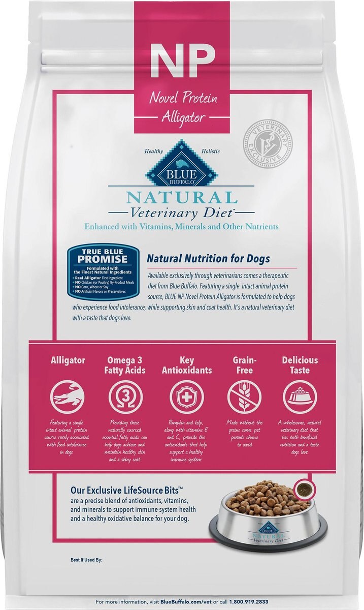 Blue Buffalo Natural Veterinary Diet NP Novel Protein Alligator Grain-Free Dry Cat Food