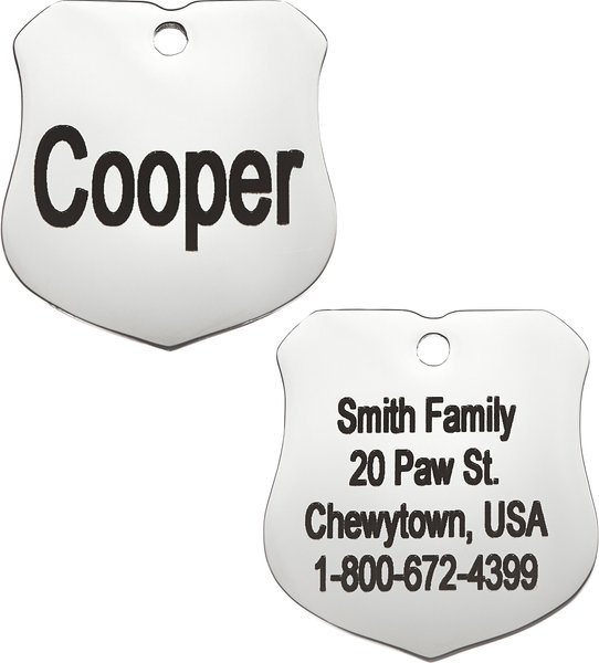 Frisco Stainless Steel Personalized Dog & Cat ID Tag, Badge, Small slide 1 of 7