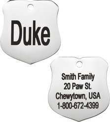 Frisco Stainless Steel Personalized Dog & Cat ID Tag, Badge, Regular