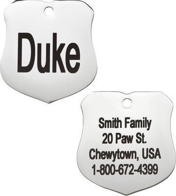 Frisco Stainless Steel Personalized Dog & Cat ID Tag, Badge, slide 1 of 1