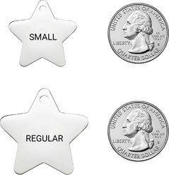 Frisco Stainless Steel Personalized Dog & Cat ID Tag, Star, Small slide 2 of 7