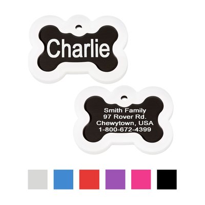 GoTags Anodized Aluminum Personalized Silencer Dog & Cat ID Tag, slide 1 of 1