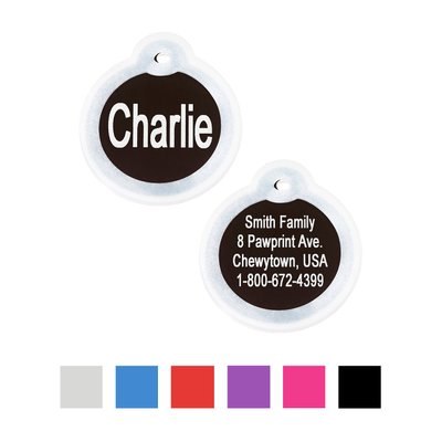 GoTags Anodized Aluminum Personalized Silencer Dog ID Tag, slide 1 of 1