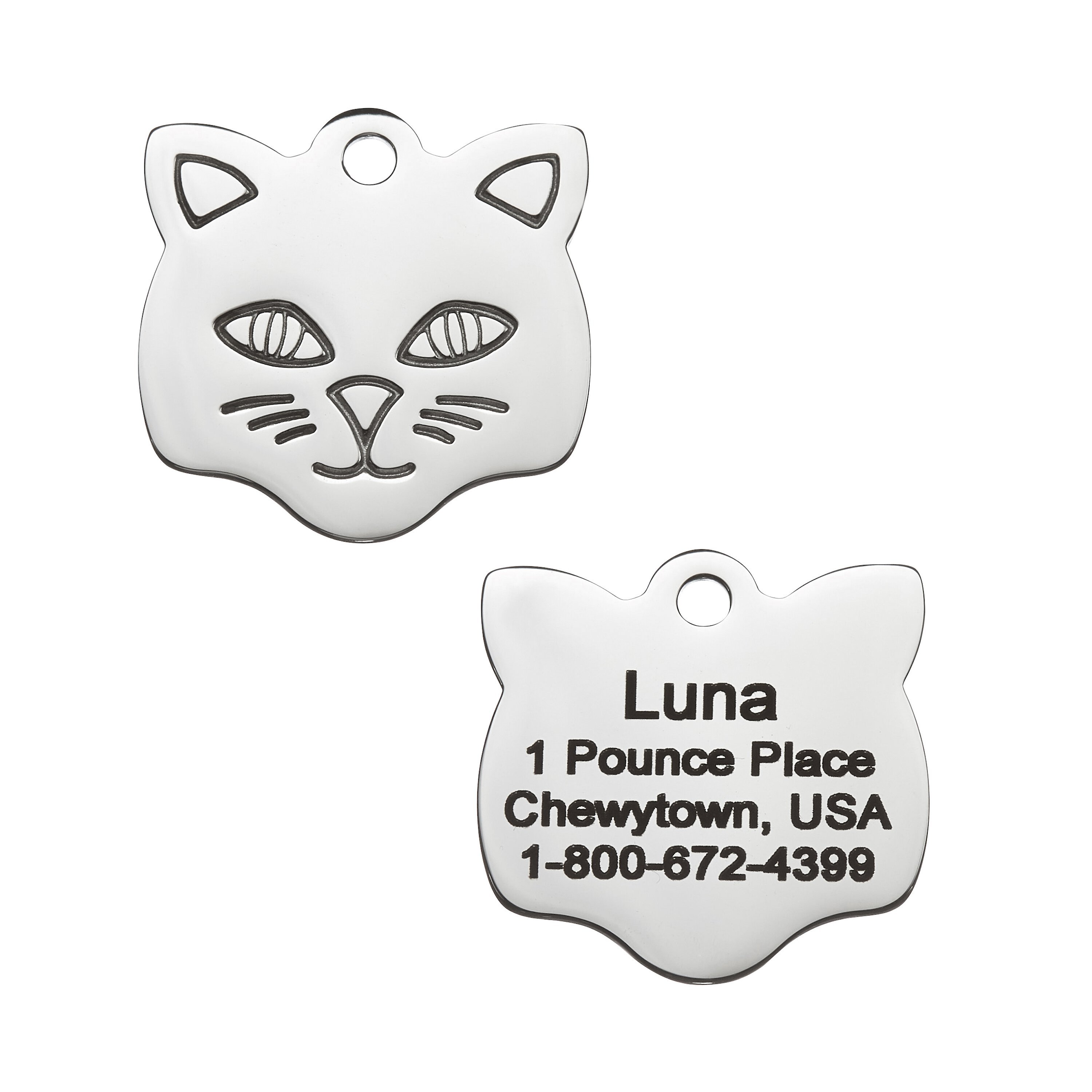 FRISCO Stainless Steel Personalized Cat ID Tag, Cat Customer Questions ...