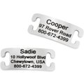 Frisco Stainless Steel Slide-On Personalized Dog & Cat ID Tag, Open Design, X-Small