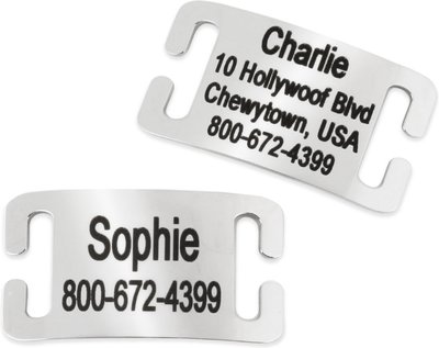 Frisco Stainless Steel Slide-On Personalized Dog & Cat Tag, Open Design, slide 1 of 1